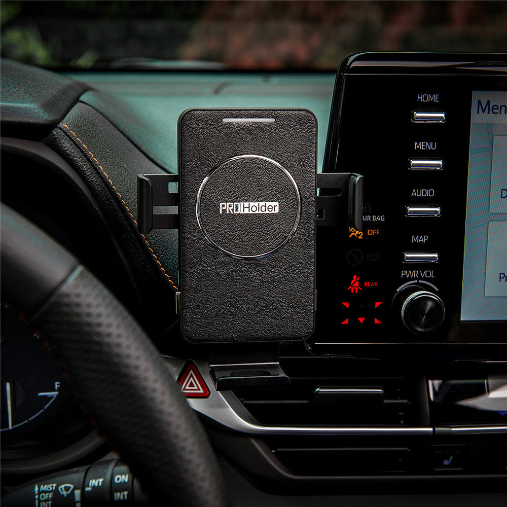 Black Wireless Charger Car Phone Holder R46432