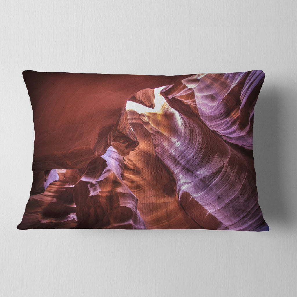 Light in Antelope Canyon Landscape Photo Throw Pillow U790646