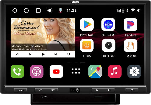 10.1inch QLED Display in-Dash Video Receiver with Wireless Carplay & Android Auto R636