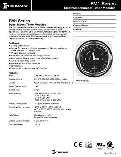 Electromechanical Timer, 24-Hour, SPDT H513