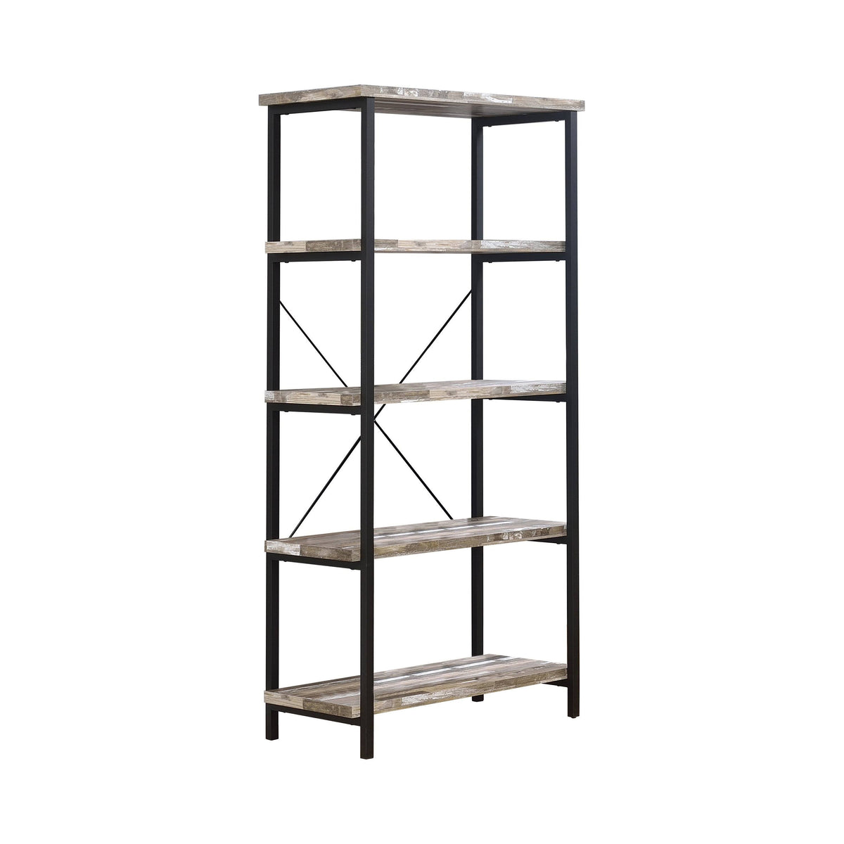 Salvaged Cabin 4-Shelf Bookcase E1308