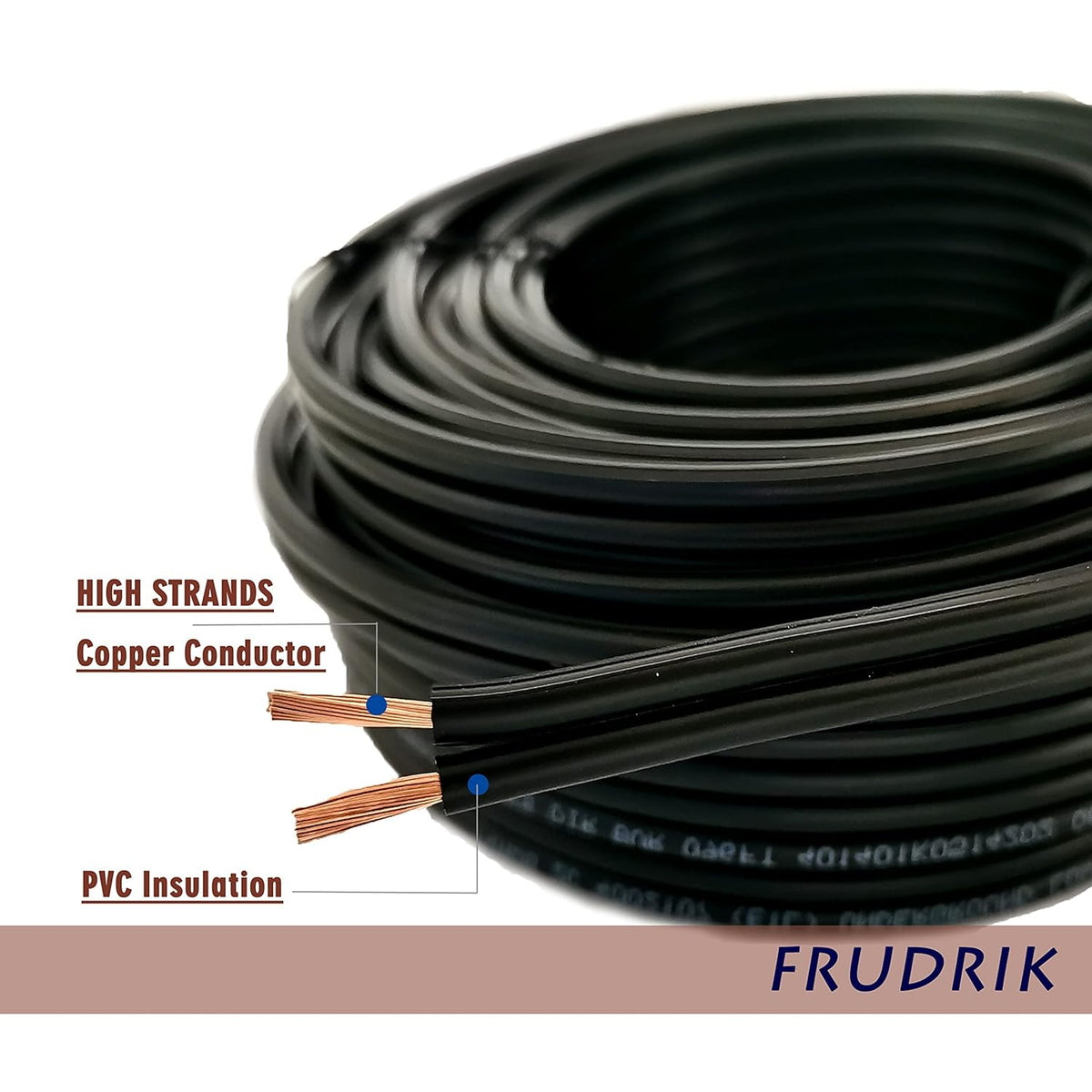 14/2 Black Low Voltage Landscape Lighting Wire, 265ft N178