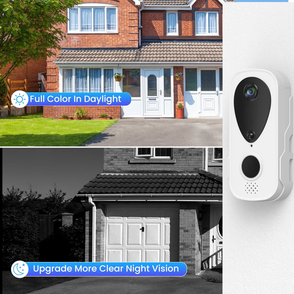 Wireless Video Doorbell with Chime, 2 Way Audio, Night Vision K867