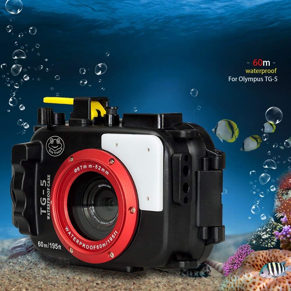 Waterproof housing case for Olympus TG-5 Cameras B4824