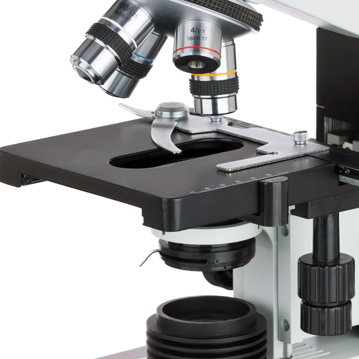 White Compound Binocular Microscope, 40X-2000X Magnification P820