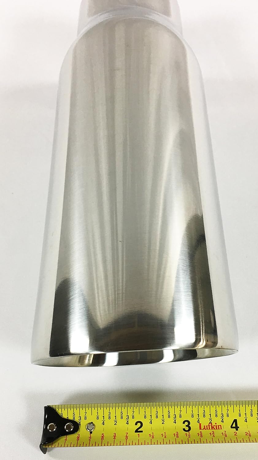 Polished Stainless Steel Double Wall Exhaust Tip Pack of 2 Y491430