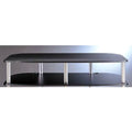 Black Shelf with Black Poles for TV/AV Stand N945895