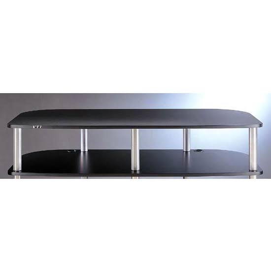 Black Shelf with Black Poles for TV/AV Stand N945895
