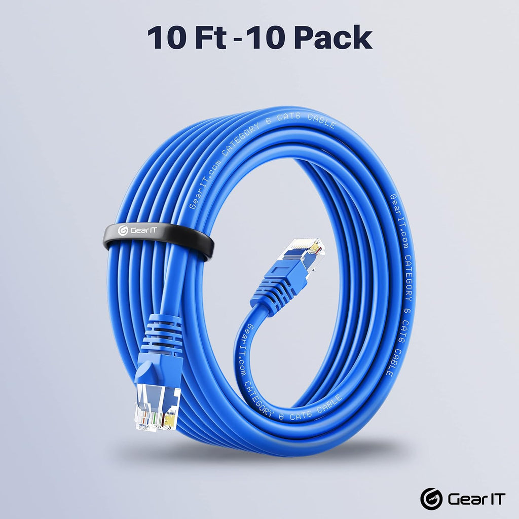 Cat 6 Ethernet Cable 5 ft (24-Pack) Blue K5078