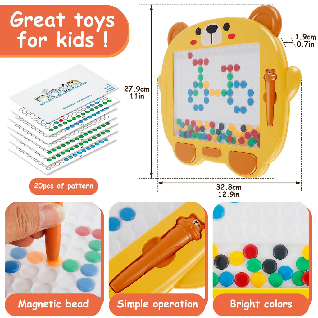 Magnetic Drawing Board with Magnetic Pen and Cards H979