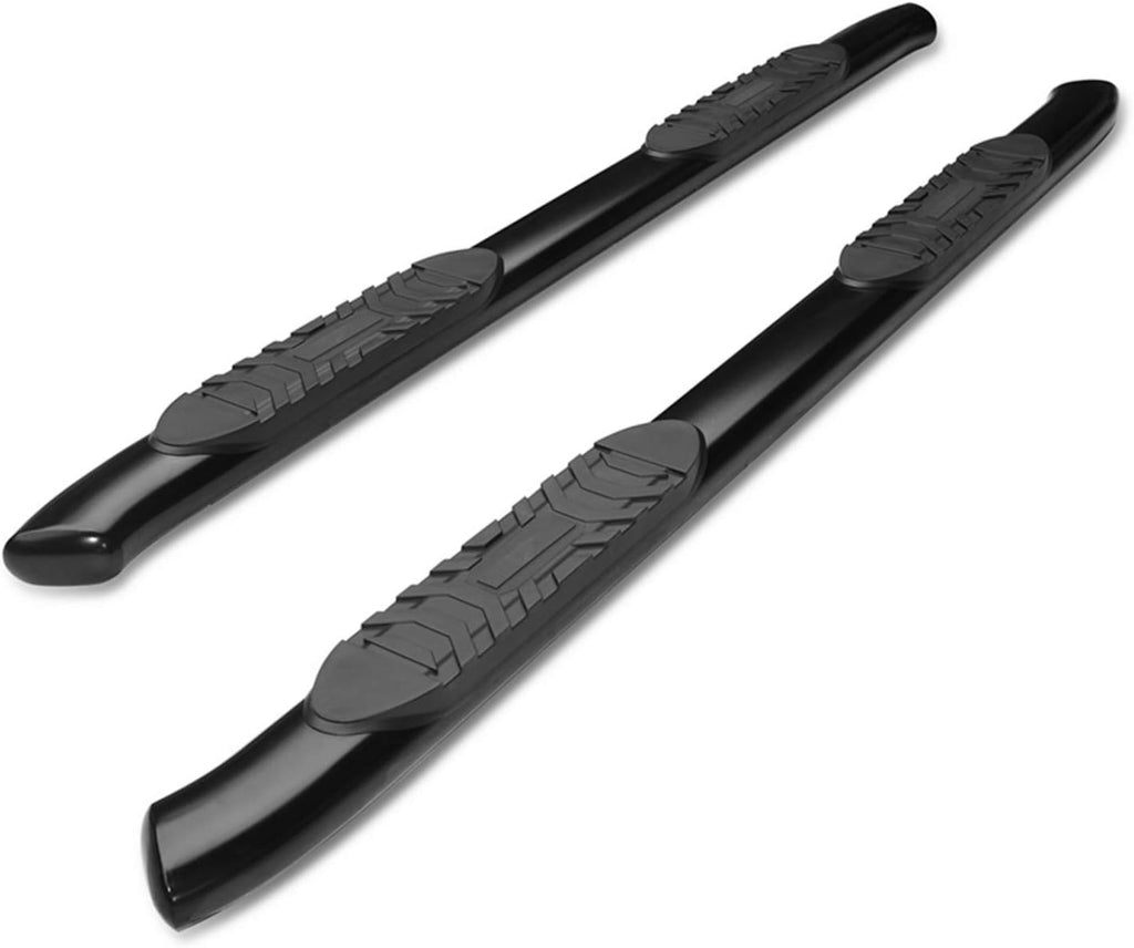 Black Oval Bend Side Steps Nerf Bars Running Boards (2 Pieces) D14167