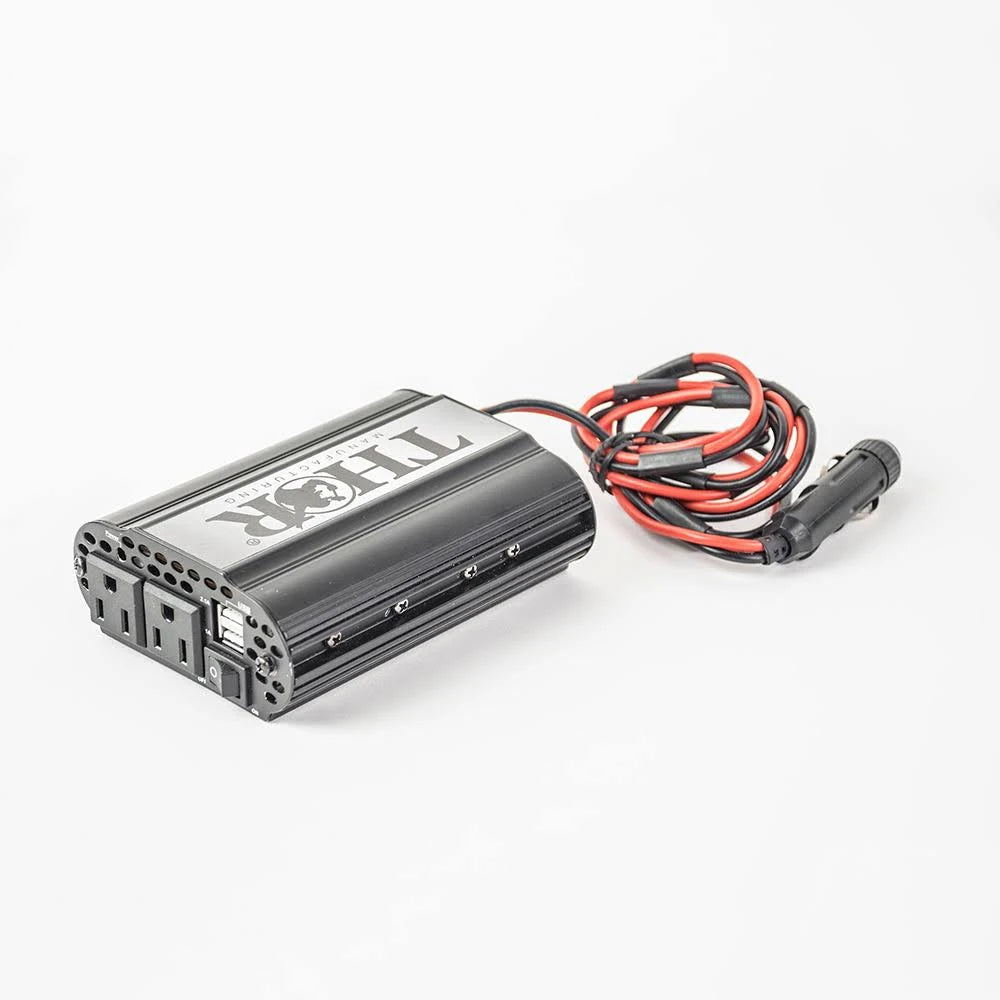 Grey Car Desk with Built-in Power Inverter Y249