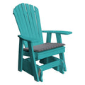 Blue Recycled Plastic Patio Adirondack Chair Glider E723703