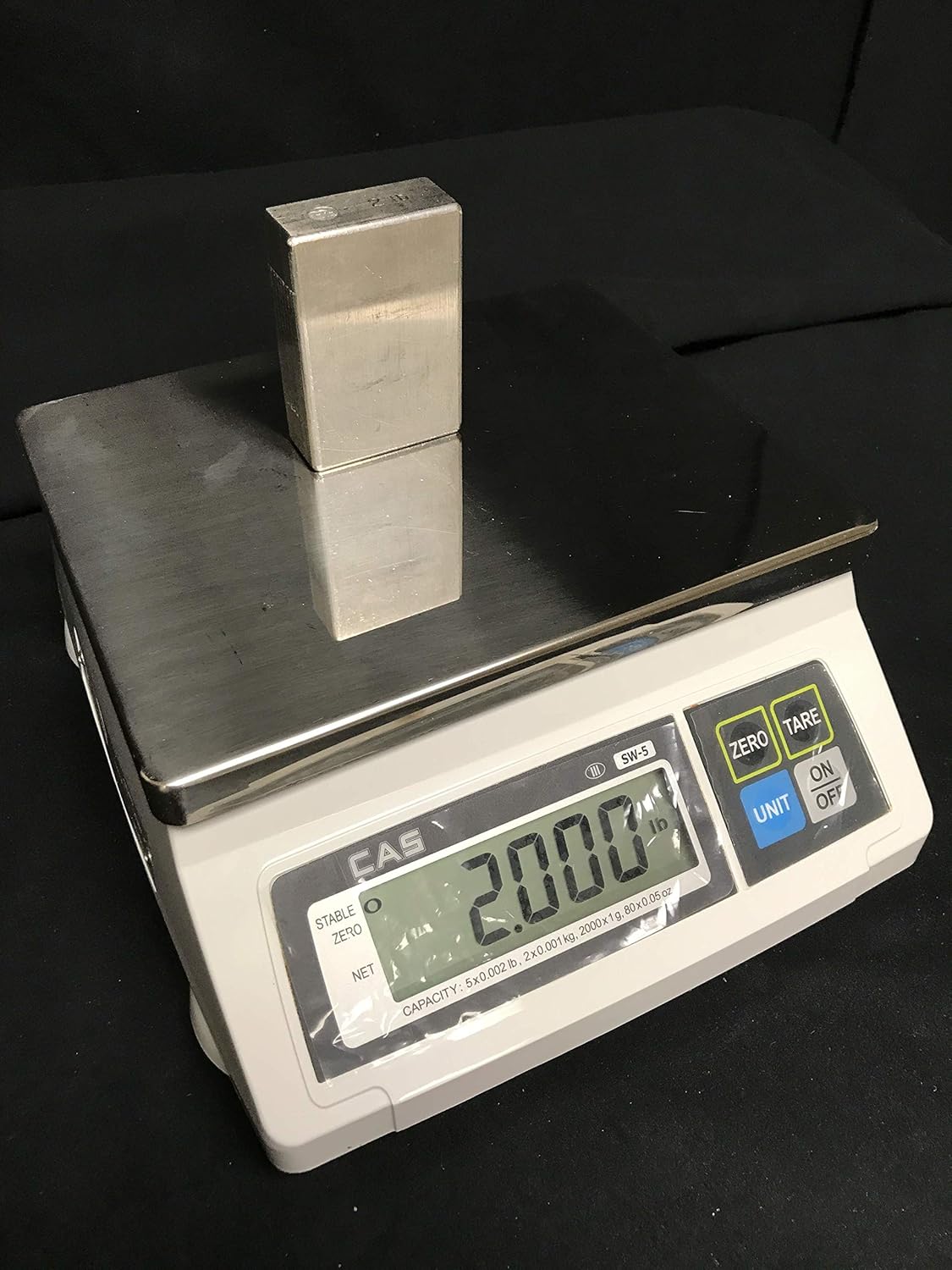 Food Service Scale, 5 x 0.002 lbs, Kg/g/Oz/Lb Switchable R187