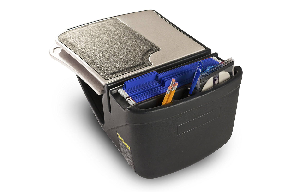 Grey Car Desk with Built-in Power Inverter Y249