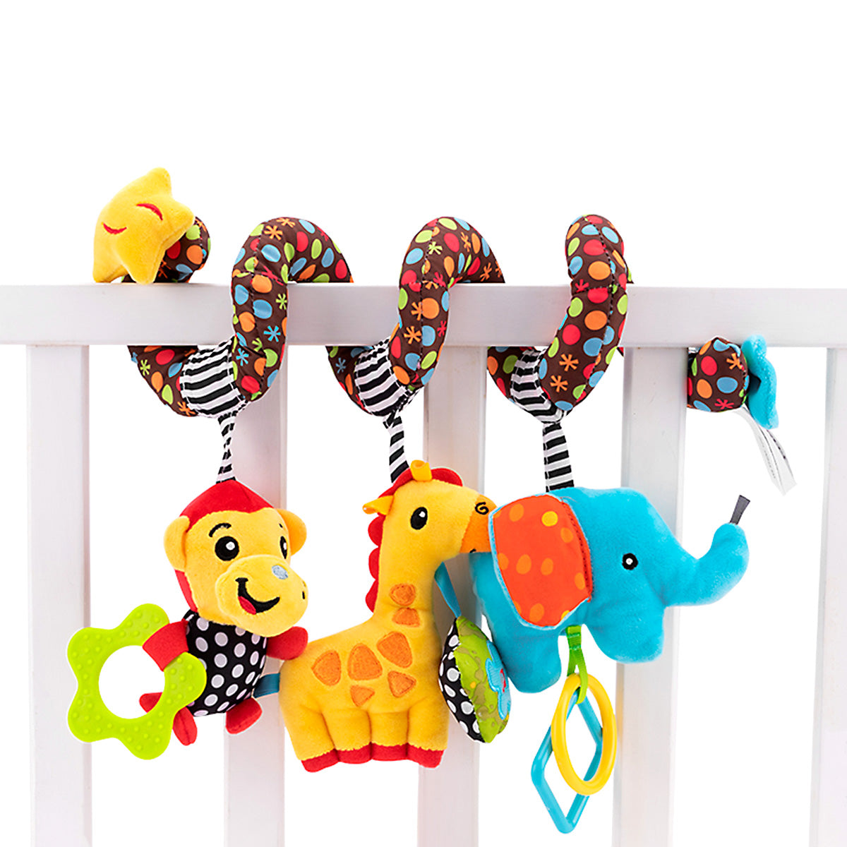 Infant Baby Activity Spiral Bed & Stroller Toy Plush Toy W137227