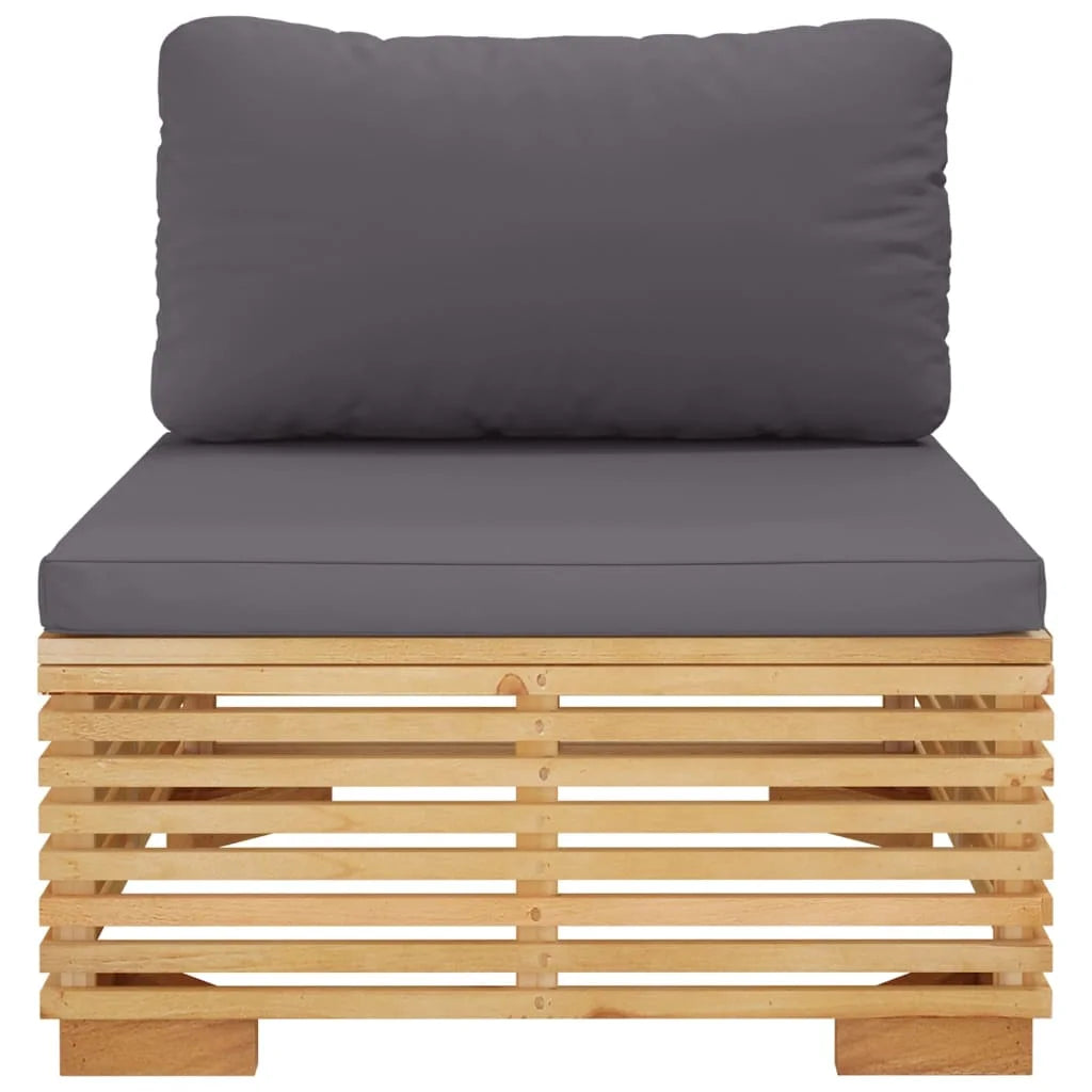 Dark Gray Teak Patio Sofa L84042