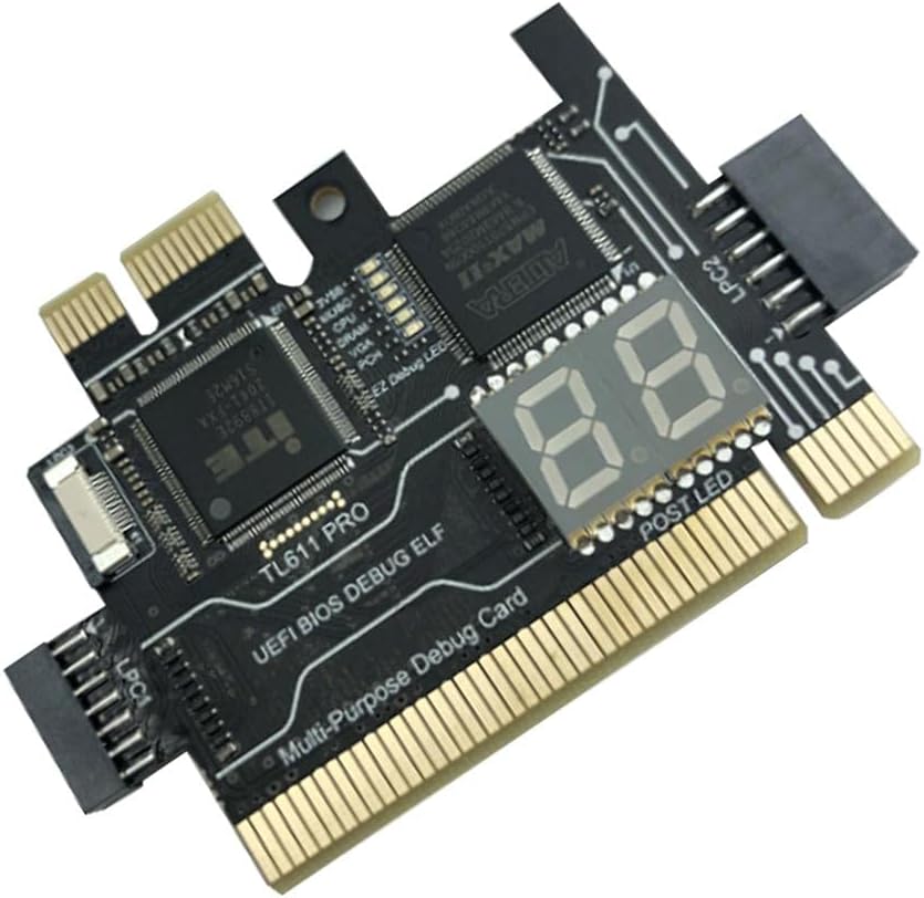 PCIe Motherboard Diagnostic Card Analyzer for Laptop Desktop (Black) K528