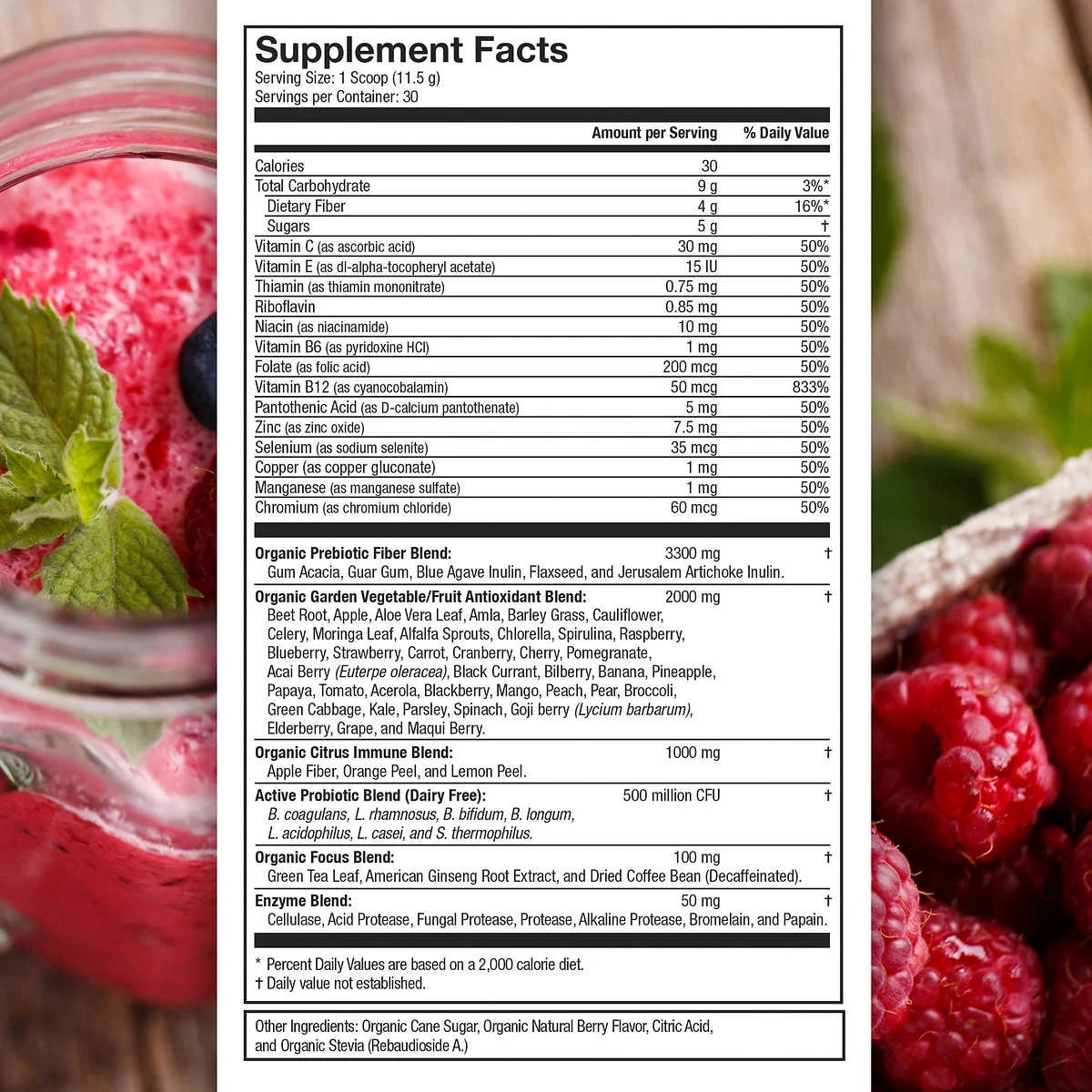 Garden Berry Super Fruit & Veggie Powder 14.28 Ounces H7248