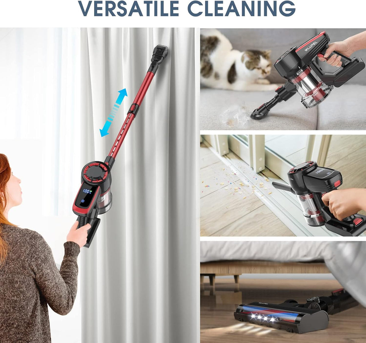 Cordless Stick Vacuum Cleaner with LED Display N260