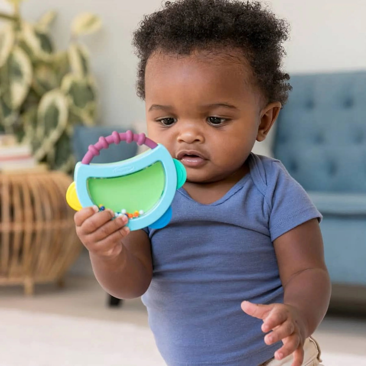 4-Piece Multicolor Teether and Rattle Set B40869