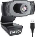 1080P Webcam with Microphone, USB 2.0 Computer Web Camera (Black) G3211