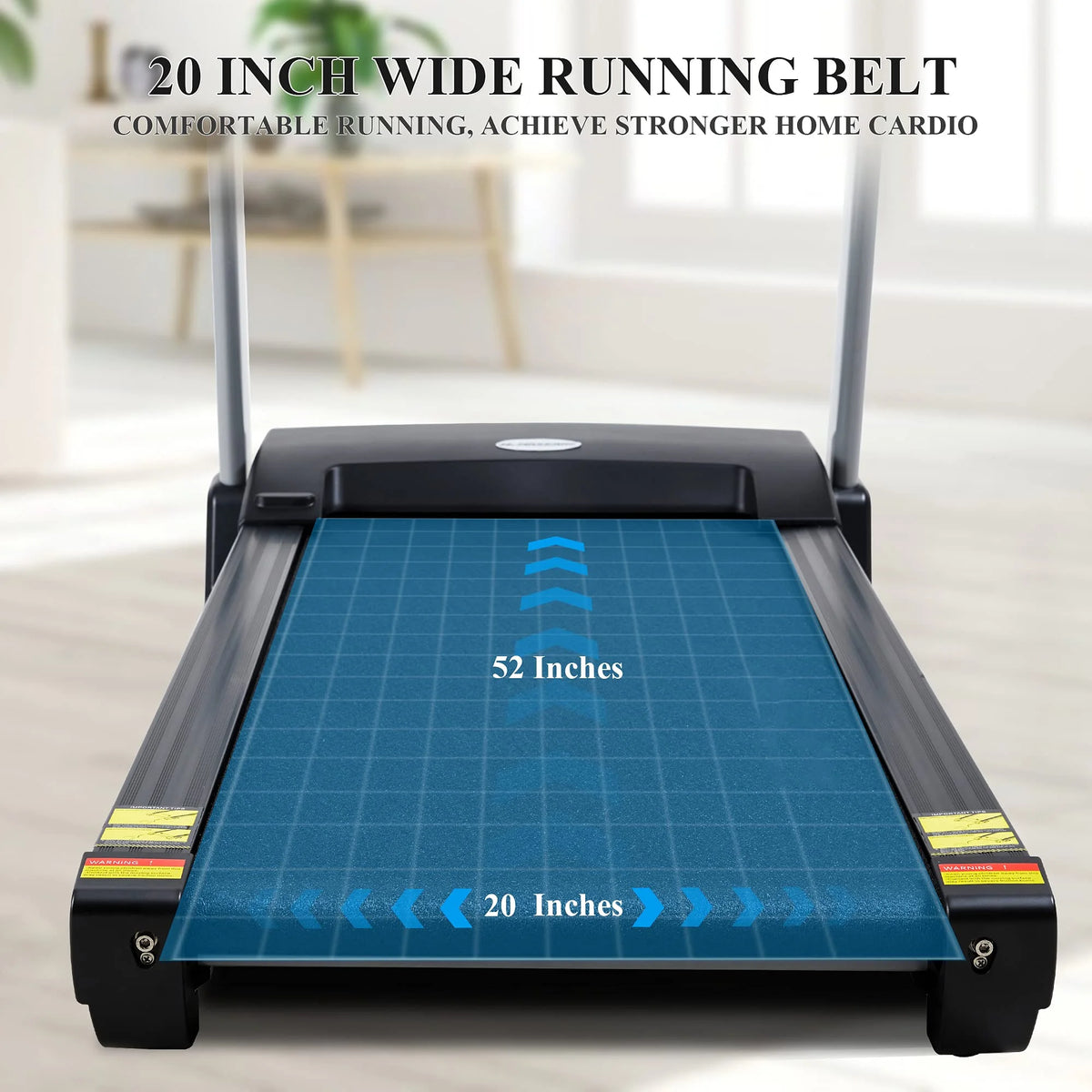 Folding Treadmill with 15 Preset Exercise Programs D302