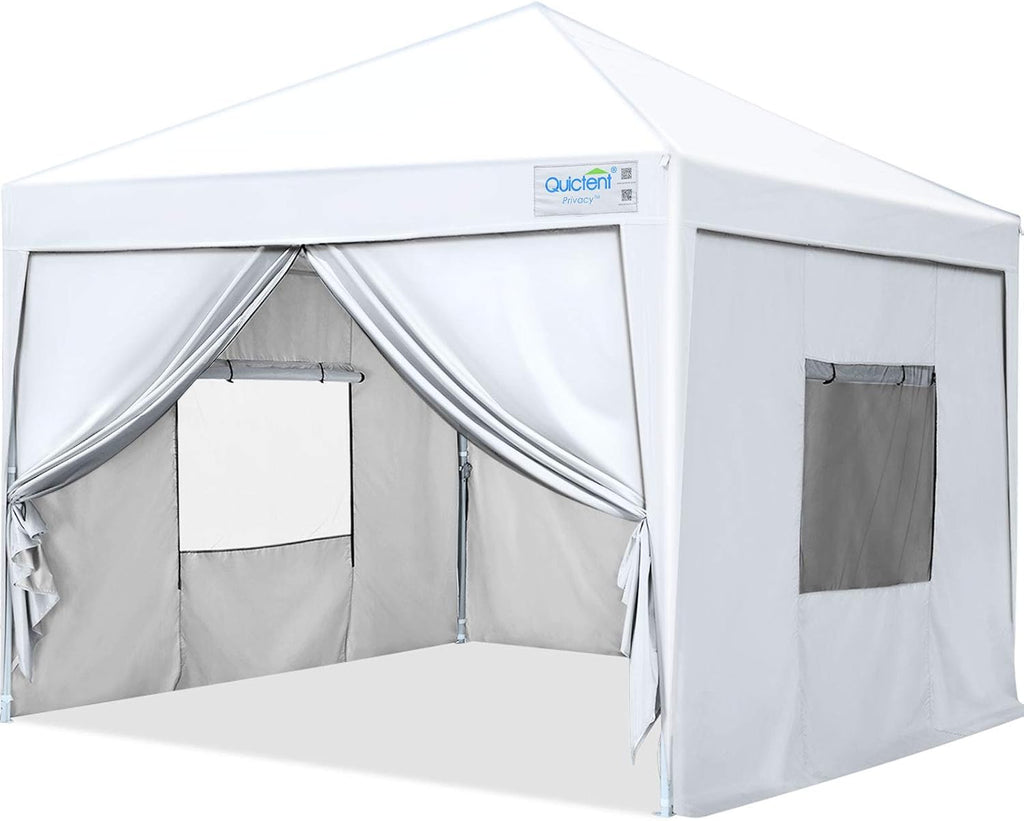 8x8 Pop up Canopy Tent with Sidewalls and Mesh Windows U866