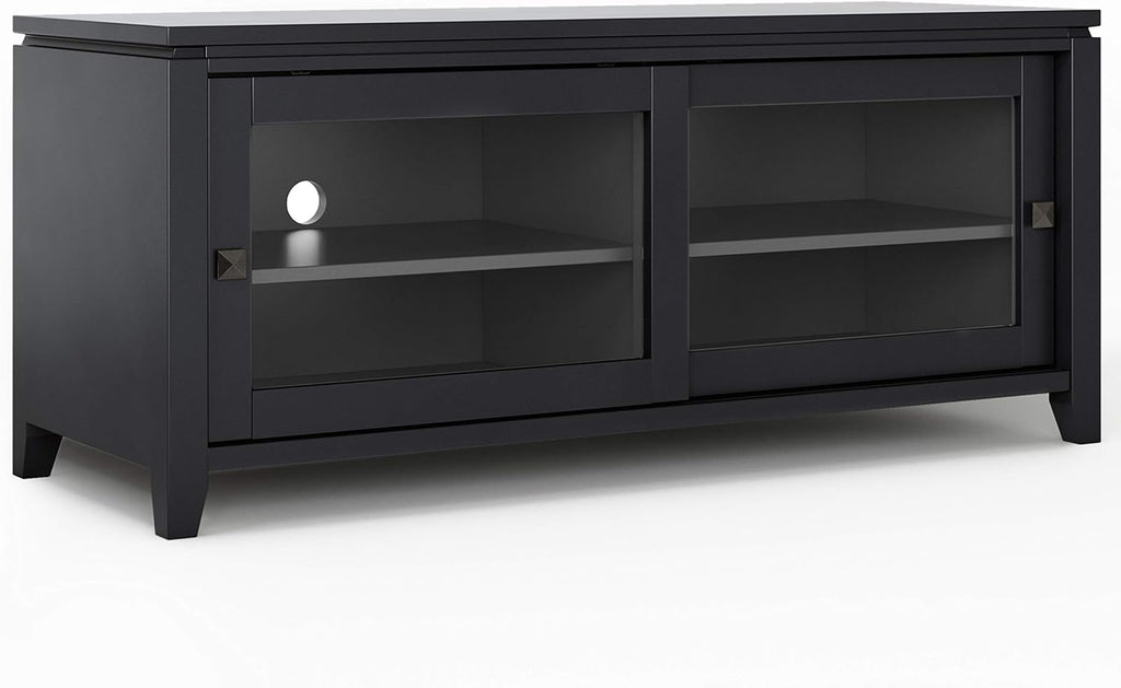 48 inch Solid Wood TV Media Stand in Farmhouse Grey X195515