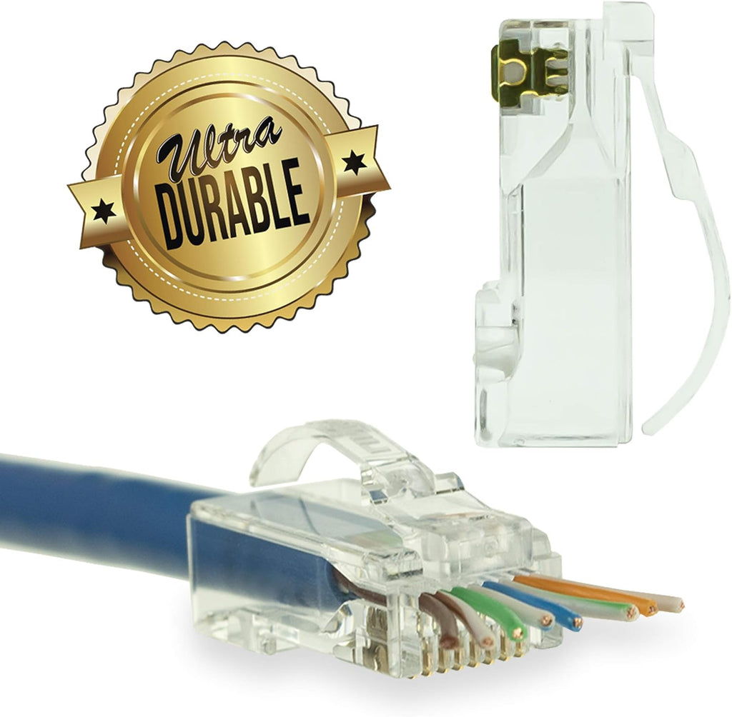 Snagless RJ45 Cat6 STP Connectors 100 Pack K402664