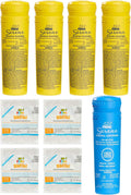 5 Pack Spa Frog Serene Replacement Cartridges with 4 Maintain Non-Chlorinated Shock Packets P805