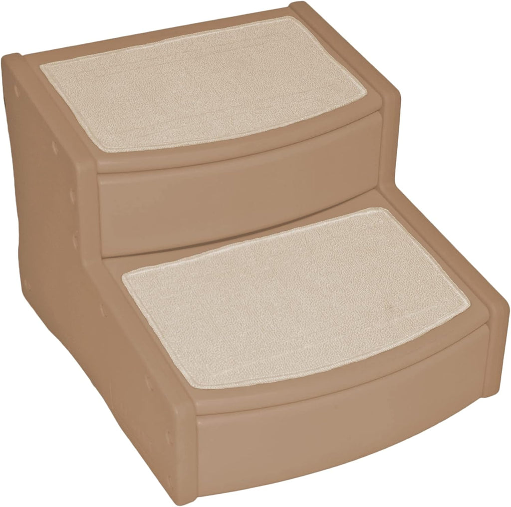 Pet Stairs, 2 Step, Extra Wide, Removable Carpet, Pack of 2 M625360