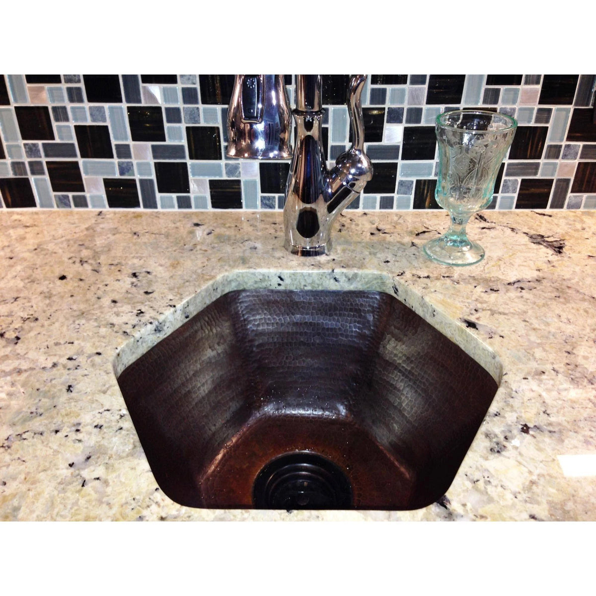 Hexagon Copper Bar Sink L7652