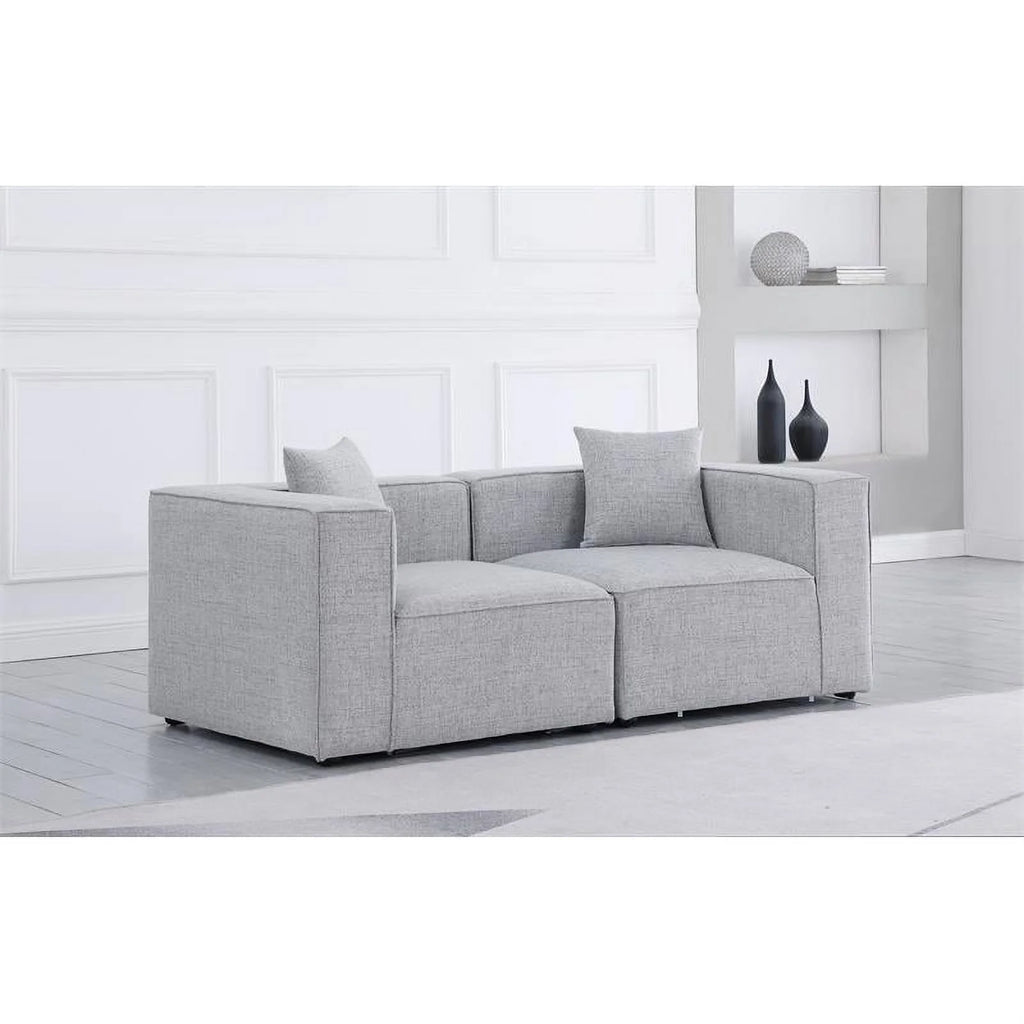 Grey Linen Modular Sofa F9227