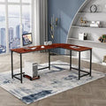 Solid Wood L-Shape Desk J18623
