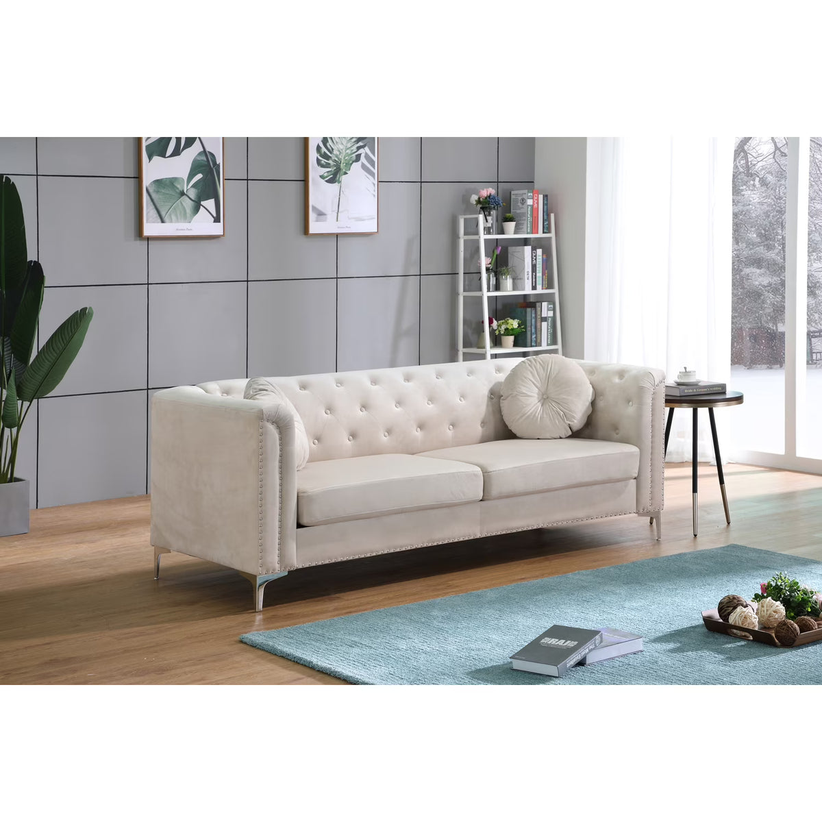 Ivory Sofa ( 2 Boxes ) R901693