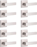 10 Pack Square Satin Nickel Privacy Door Locksets S4015