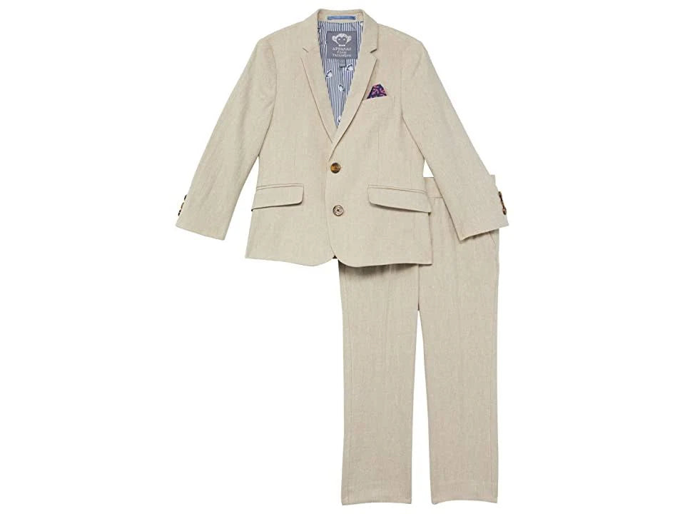 Khaki Herringbone Suit V152423