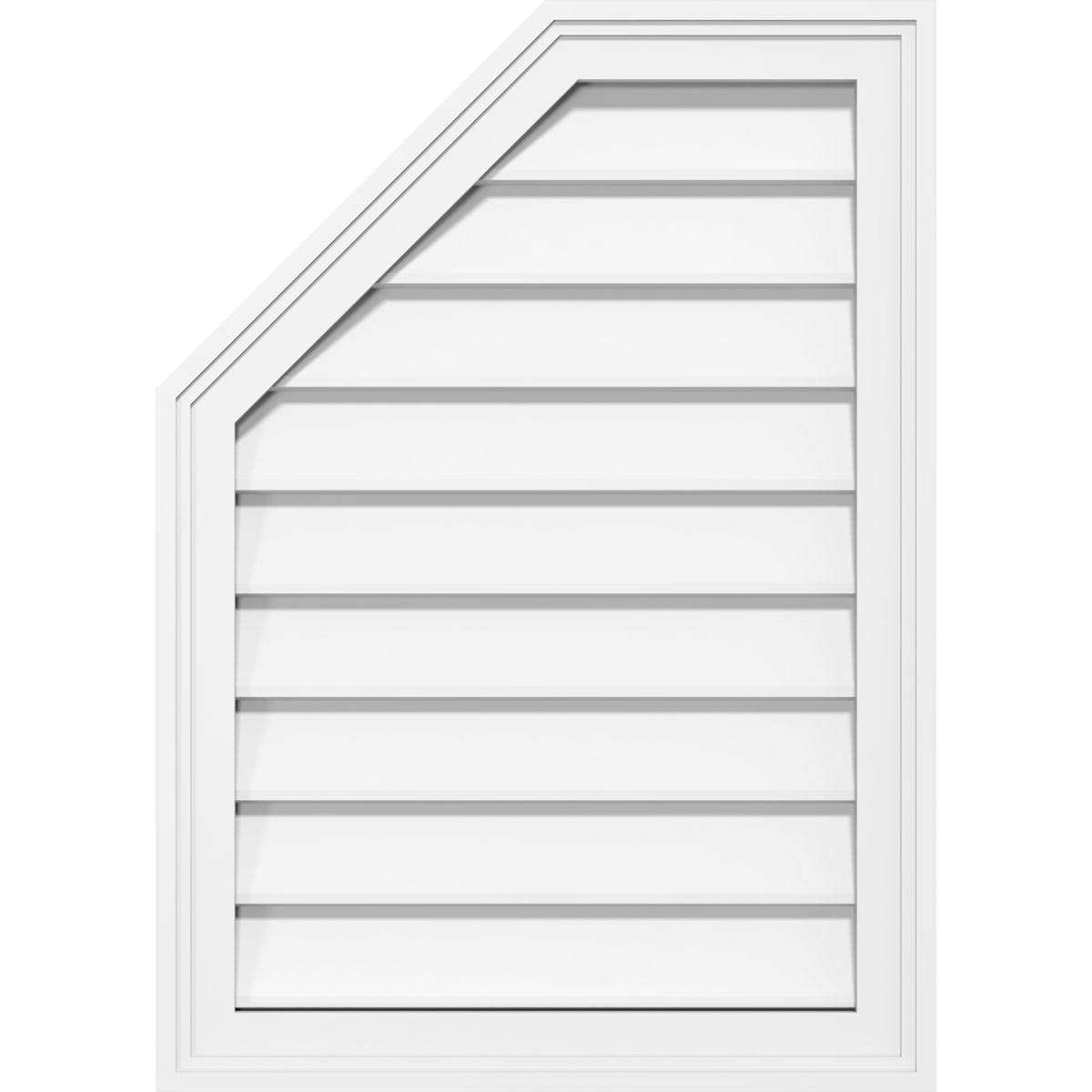Octagonal Surface Mount PVC Gable Vent W998818