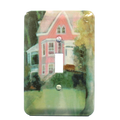 Victorian House Metal Wallplate Toggle Switch Cover Z305446