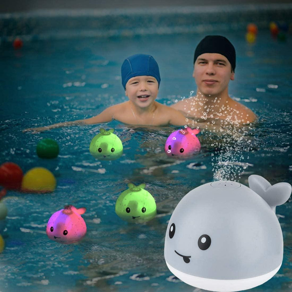 Gray Light Up Whale Bath Toy E82293