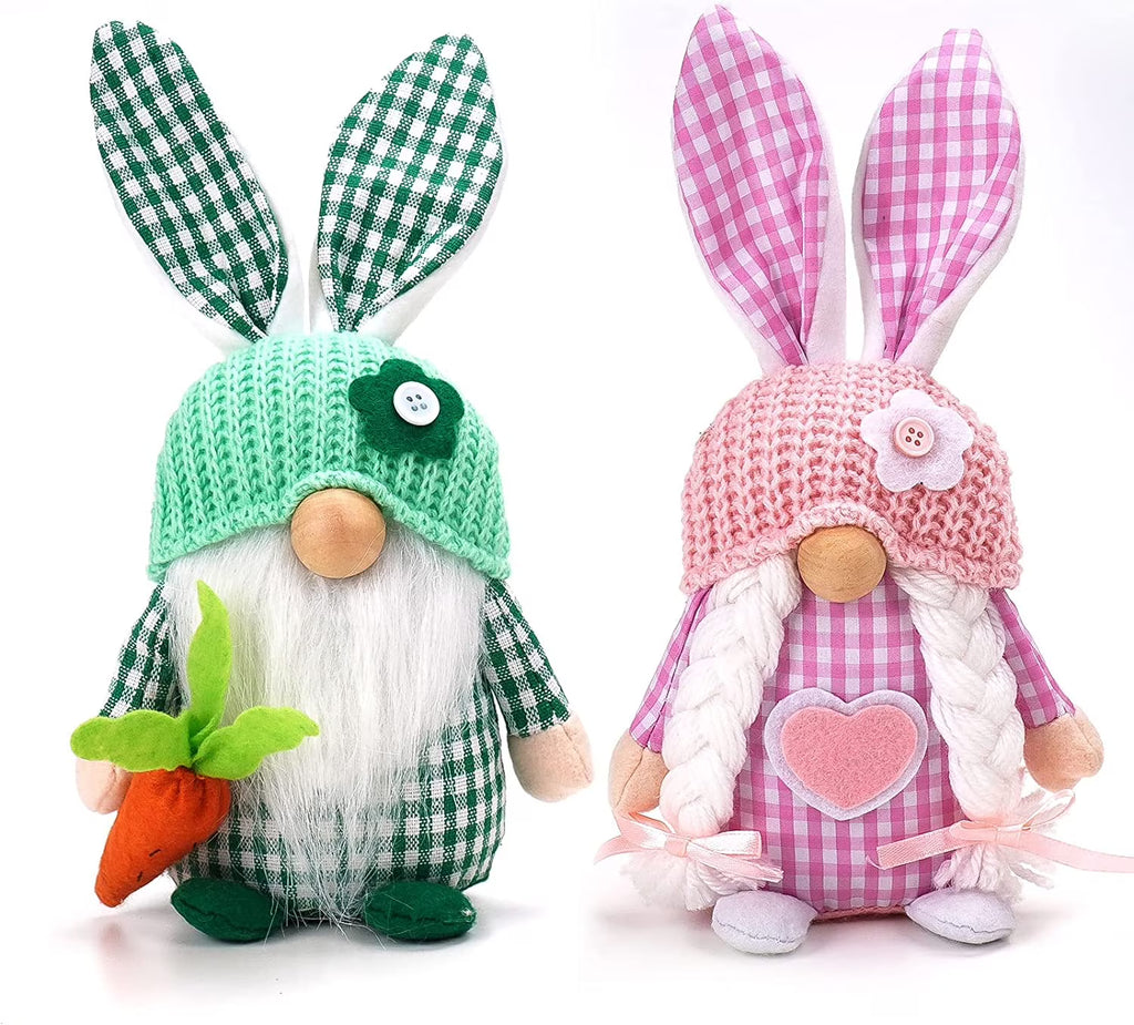 2 Pack Handmade Plush Gnome Decor M935529