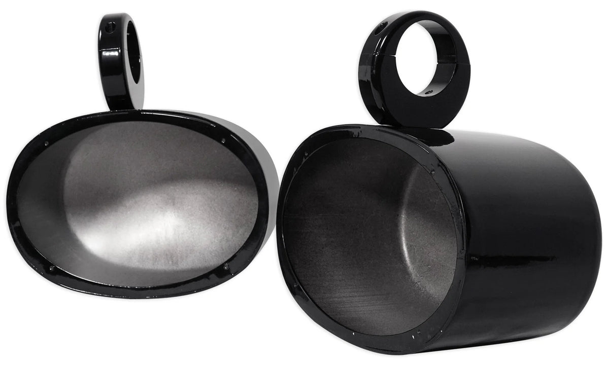 6x9 Black Aluminum Wakeboard Tower Speaker Pod Enclosures U14162
