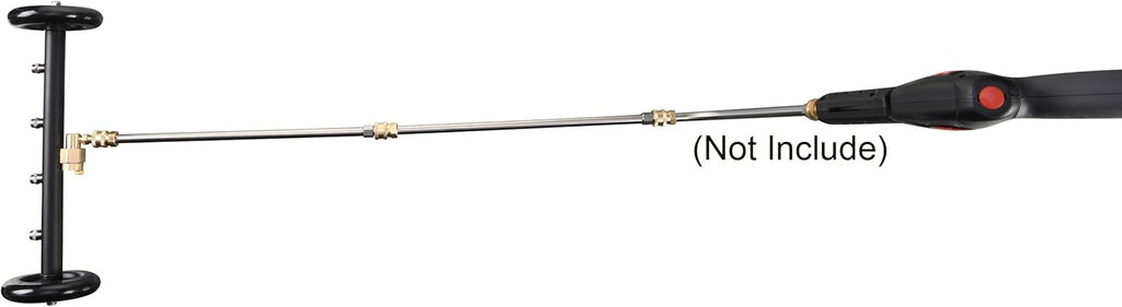 16 Inch Underbody Car Wash Water Broom with 3 Pieces Extension Wand, 4000 PSI E38797