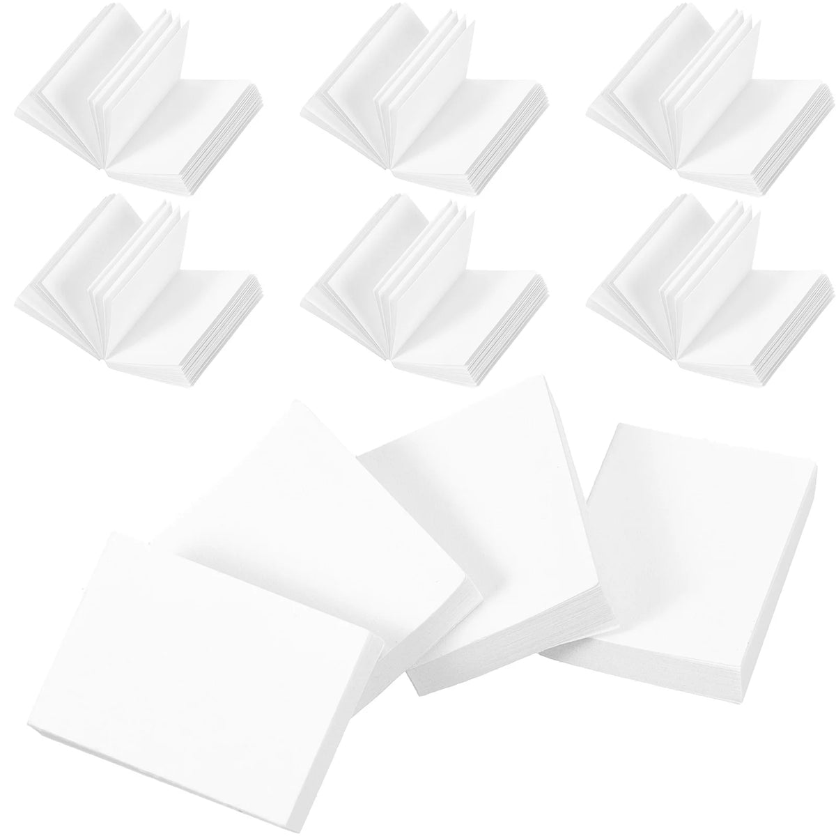 20pcs Doll House Mini Books Blank Paintable Models Prop M631936
