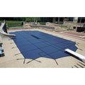 Blue 20-Year Ultra Light Solid Safety Cover for 12-ft x 20-ft Pool w/ Right Step A4486