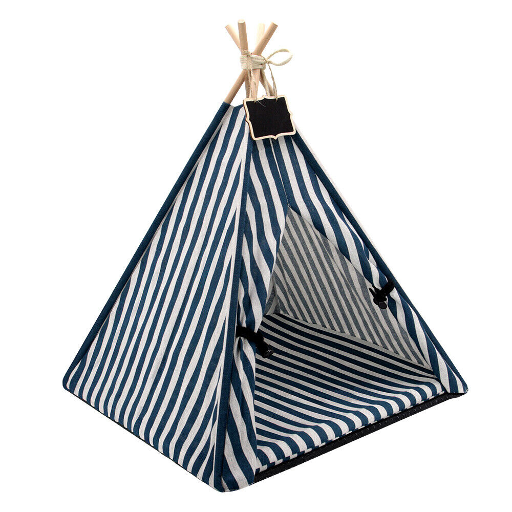 Pet Mini Teepee Tent Bed Play House With Cushion I104