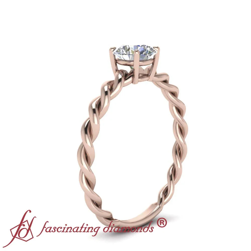 14K Diamond Solitaire Engagement Ring M3125