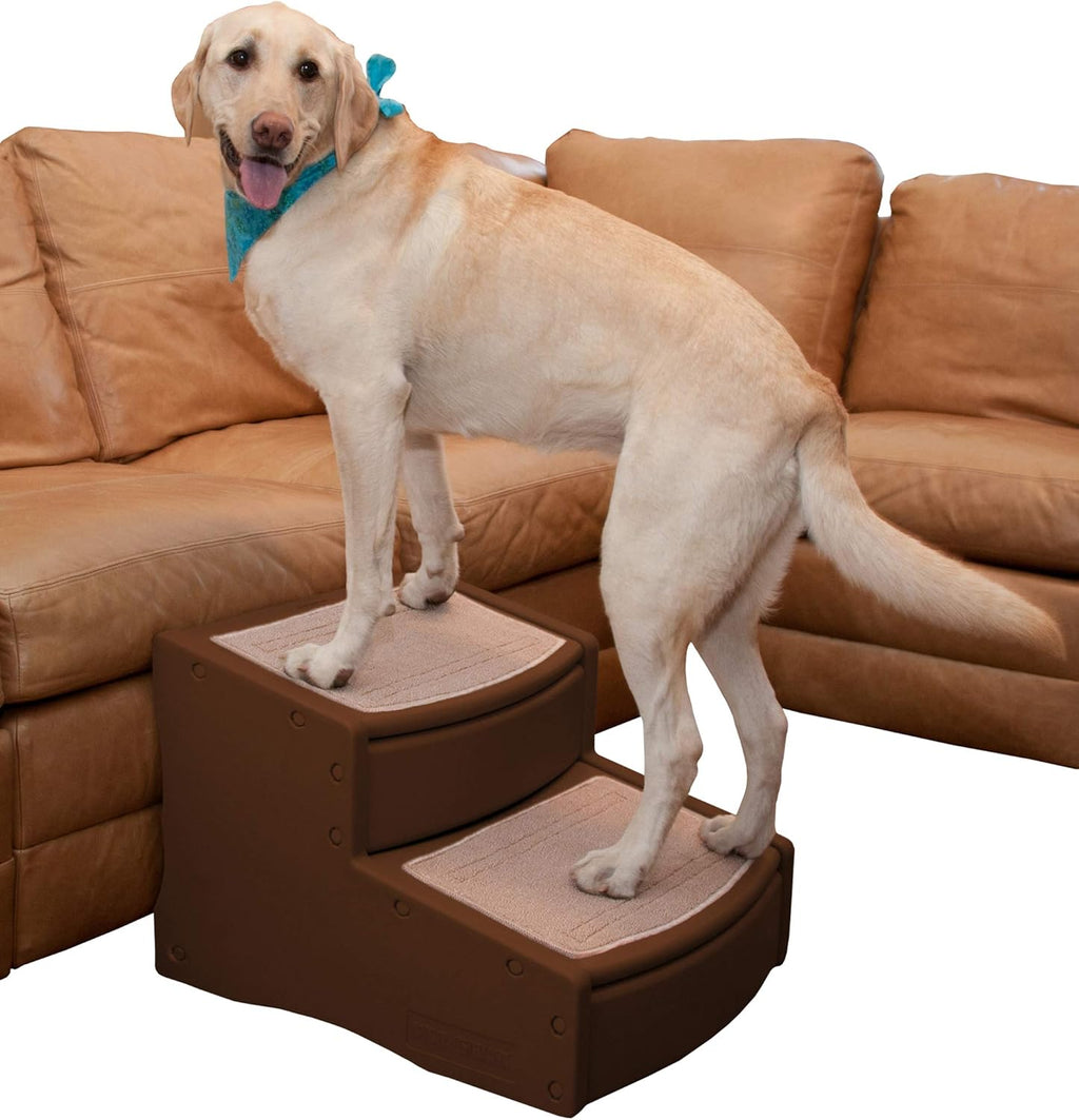 Pet Stairs, 2 Step, Extra Wide, Removable Carpet, Pack of 2 M625360