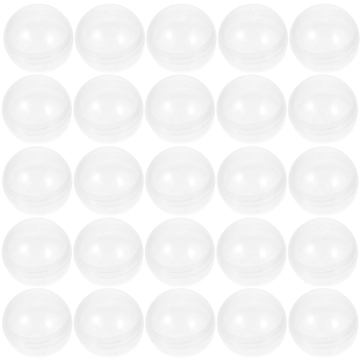 100pcs Clear Plastic Fillable Balls J64644